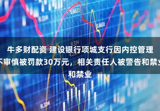 牛多财配资 建设银行项城支行因内控管理不审慎被罚款30万元，相关责任人被警告和禁业